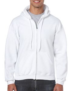 Gildan GI18600 - Heavy Blend Adult Full Zip Hooded Sweatshirt White