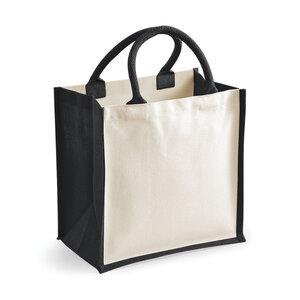 Westford Mill WM421 - Printers' midi jute bag Black