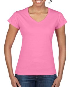 Gildan GI64V00L - Softstyle Ladies V-Neck T-Shirt Azalea