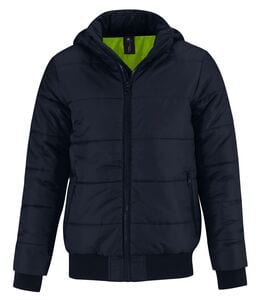 B&C BC335 - Superhood Men Navy/Neon Lime