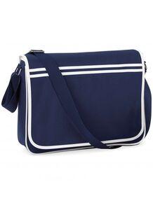 BagBase BG710 - Retro Messenger Navy/White