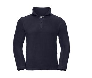 Russell JZ874 - Adult`s Quarter Zip Outdoor Fleece French Navy