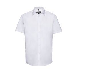 Russell Collection JZ963 - Mens Short Sleeve Herringbone Shirt