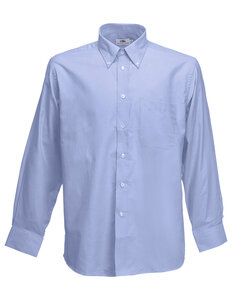 Fruit of the Loom SC400 - Oxford Shirt Long Sleeves Oxford Blue