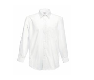 Fruit of the Loom SC410 - Poplin long sleeve shirt White