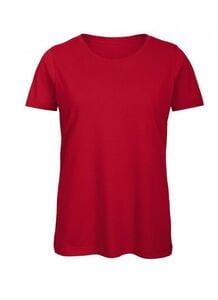 B&C BC043 - Naisten luomupuuvillainen t-paita Red