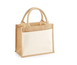 WestFord Mill WM425 - Cotton pucket jute gift bag Natural