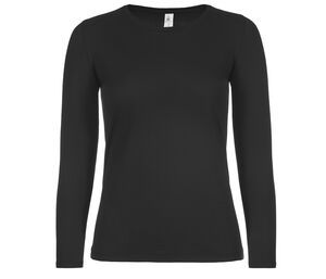 B&C BC06T - Naisten pitkähihainen t-paita Black