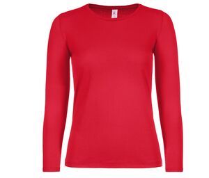 B&C BC06T - Naisten pitkähihainen t-paita Red