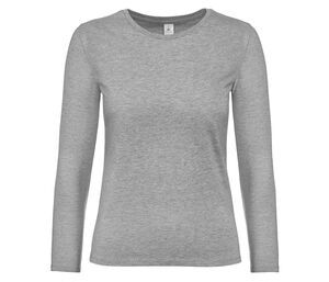 B&C BC08T - Naisten pitkähihainen T-paita Sport Grey