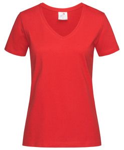 Stedman STE2700 - T-shirt V-Neck Classic-T SS for her Scarlet Red