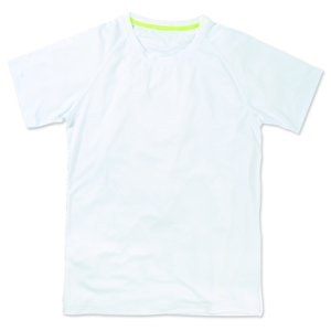 Stedman STE8410 - T-shirt Raglan Mesh Active-Dry SS for him White