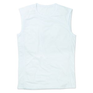 Stedman STE8440 - Sleeveless T-shirt Mesh Active-Dry for him White