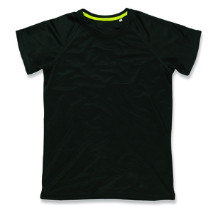 Stedman STE8500 - T-shirt Raglan Mesh Active-Dry SS for her Black Opal