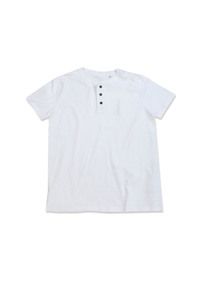 Stedman STE9430 - T-shirt Henley Shawn SS for him White