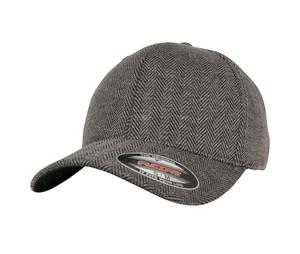 Flexfit 6277HM - Herringbone pattern Cap Black / Heather Grey