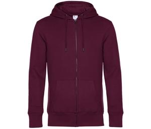 B&C BCU03K - Sweat Capuche zippé KING Dark Cherry