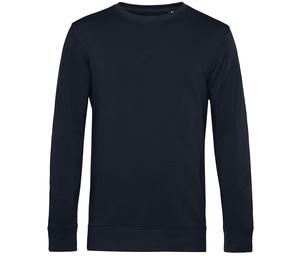 B&C BCU31B - Organic Round Neck Sweatshirt Navy Blue