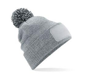 Beechfield BF443 - Snowstar® Beanie with marking area Heather Grey/ Black