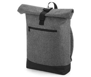 BAG BASE BG855 - Roll-Top Backpack Grey Marl/Black