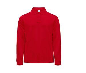 JHK JK215 - Long-sleeved man polo Red