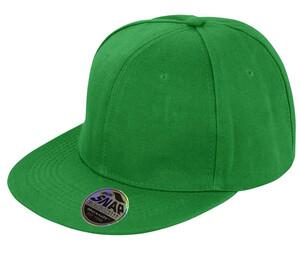 Result RC083 - Bronx Original Flat Peak Snapback Cap Emerald Green