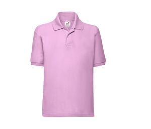 FRUIT OF THE LOOM SC3417 - Polo manches longues enfant Light Pink