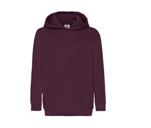 Fruit of the Loom SC371 - Kids Hooded Sweat (62-034-0) Burgundy