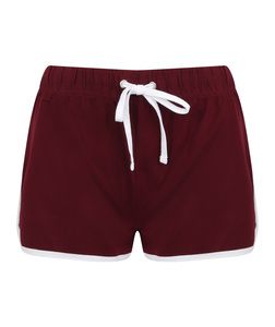 SF Women SK069 - Women's retro shorts Burgundy / White