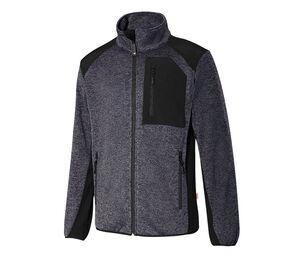 VELILLA V6008 - VESTE POLAIRE MOLLETONÉ Grey / Black