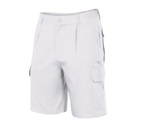 VELILLA VL344 - MULTI-POCKET BERMUDA SHORTS White