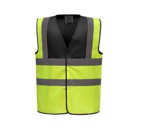 Yoko YK100 - High visibility 2 b&b vest Child (HVW100CH) Black / Hi Vis Yellow