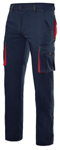 Velilla 103024S - TWO-TONE STRETCH TROUSERS Black/Red
