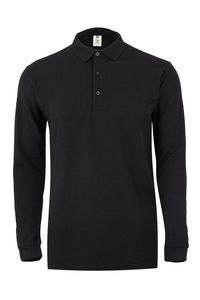 Mukua MK242CV - LONG SLEEVE POLO 210 Black