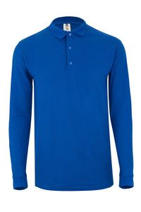 Mukua MK242CV - LONG SLEEVE POLO 210 Royal Blue