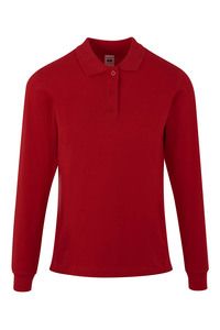Mukua PL200WC - LONG-SLEEVE WOMAN POLO Red