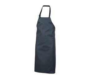 NEWGEN TB101 - Polycotton bib apron with pocket Dark Grey