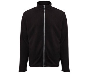 BLACK&MATCH BM700 - Men's zipped fleece jacket Black / Silver