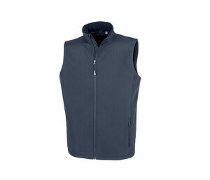 RESULT RS902M - MENS RECYCLED 2-LAYER PRINTABLE SOFTSHELL BODYWARMER Navy