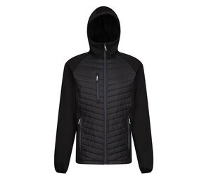 REGATTA RGA549 - Bi-material jacket Black / Seal Grey