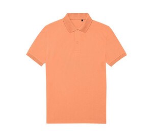 B&C BCU428 - Men's 65/35 recycled polyester poloshirt Melon Orange