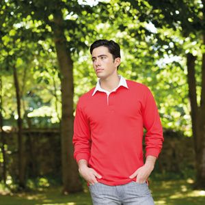 Front Row FR100 - Long Sleeve Plain Rugby Shirt